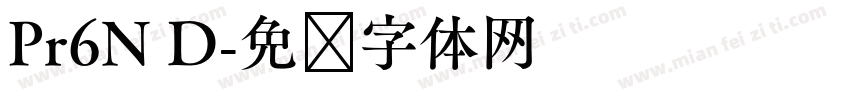 Pr6N D字体转换